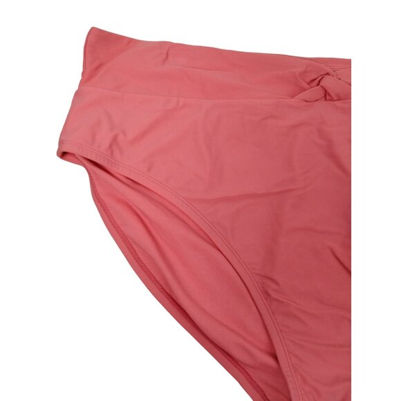 Time and Tru Womens 3XL Peach Glow High Knotted Waist Bikini Bottoms New - Picture 2 of 7